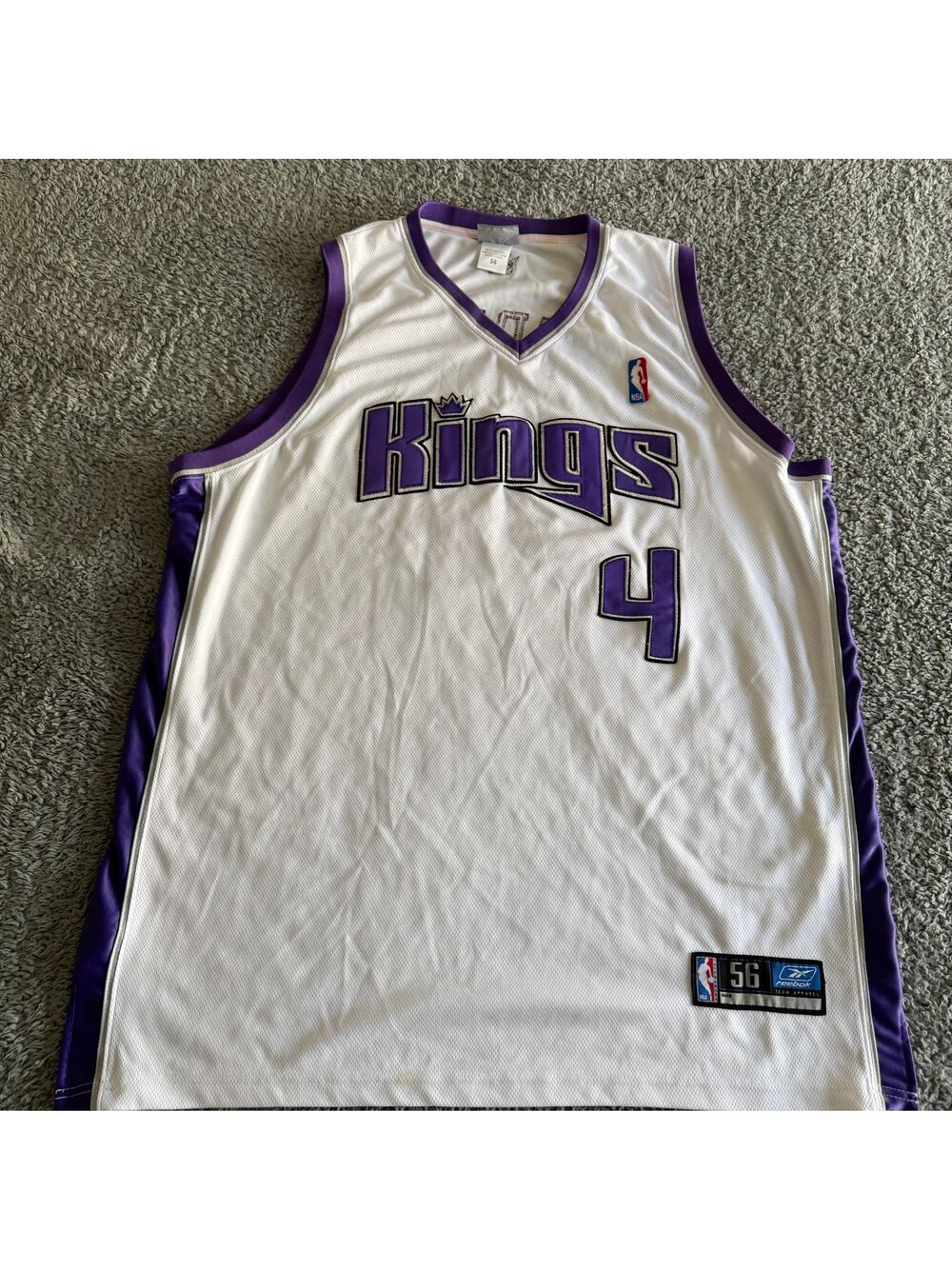 Vintage Reebok NBA Sacramento Kings Chris Webber Reebok Basketball Jersey 56
